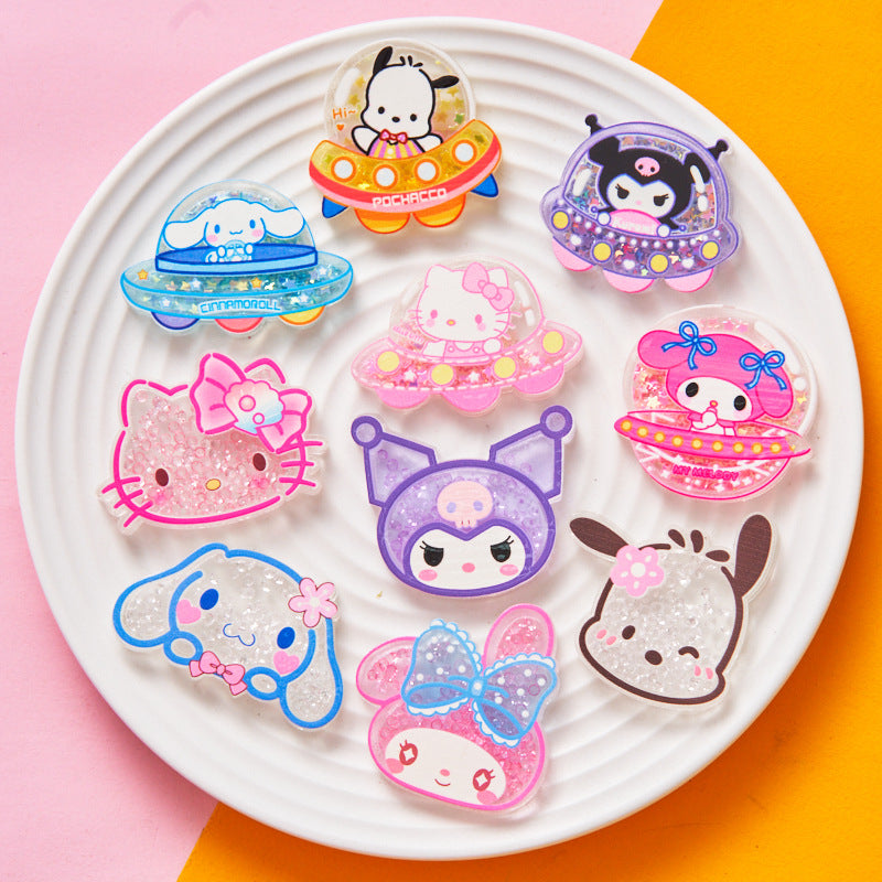 30PCS Sanrio Resin Shaker Charms for DIY Craft