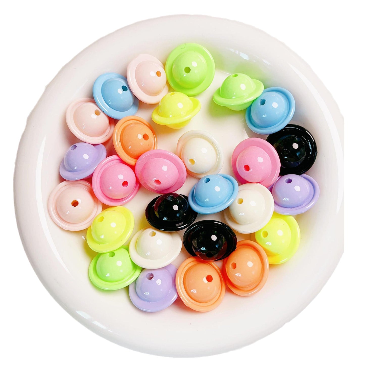 30 Pieces Happy Star Colorful Beads