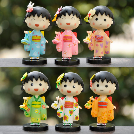 6 Pack Cartoon Doll Figures Collection