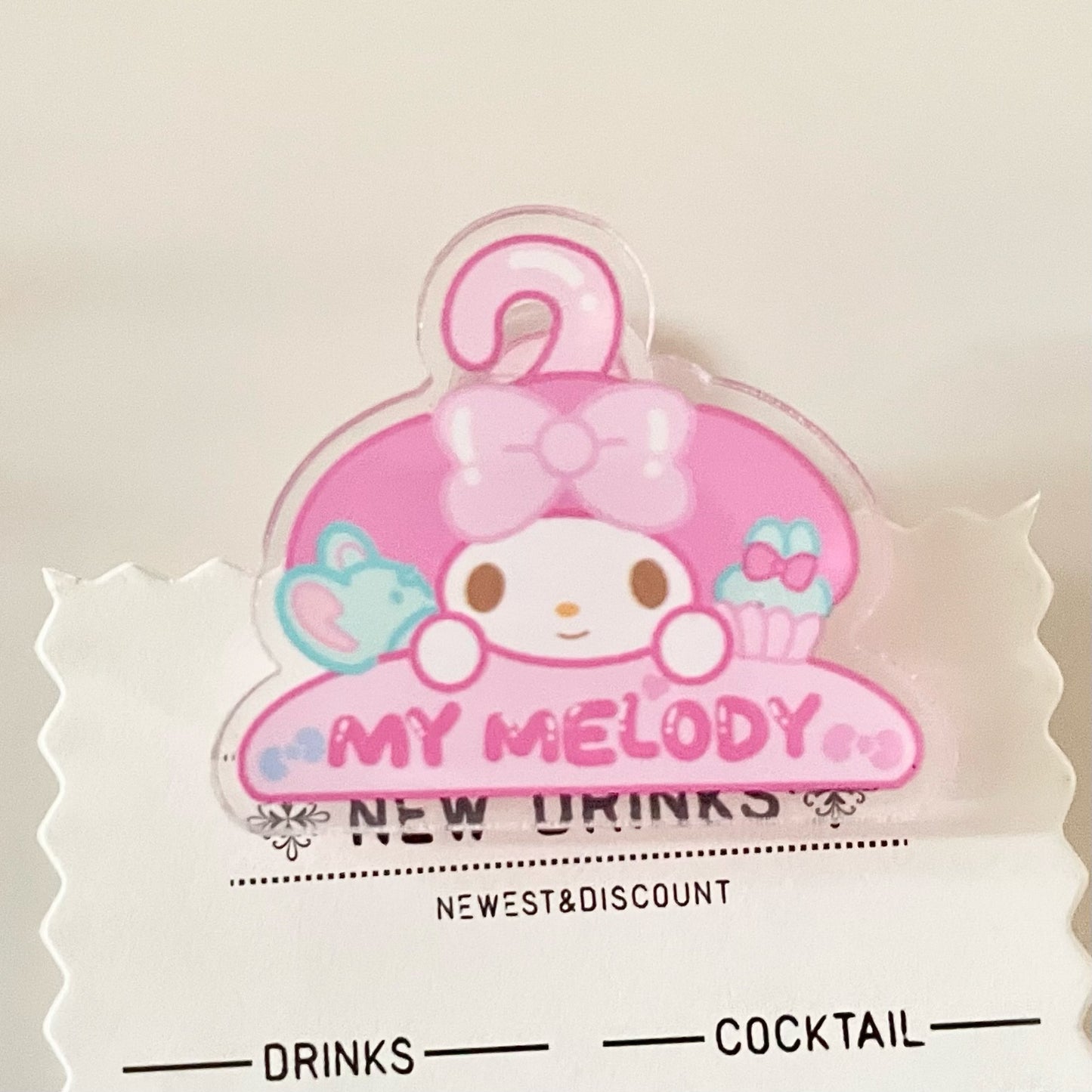 10PCS Sanrio PP Acrylic Clips