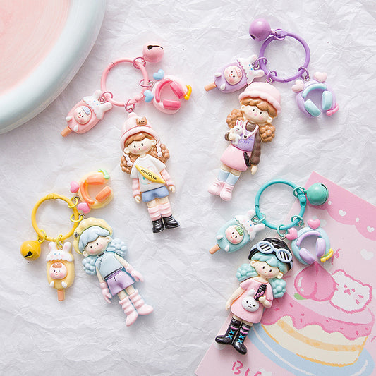 Cute Cartoon Keychain Bag Pendant