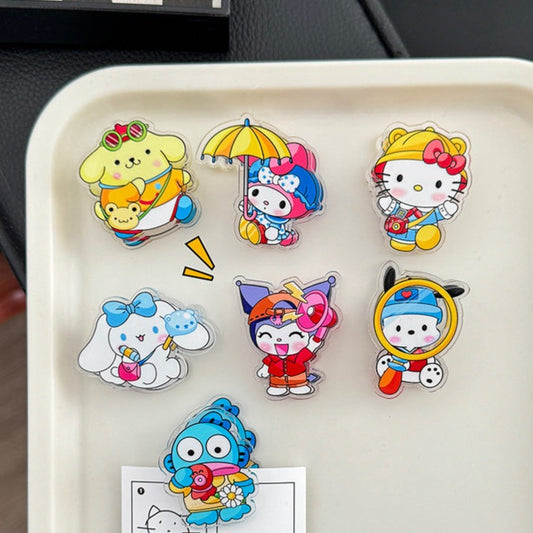 10PCS Sanrio PP Acrylic Clips