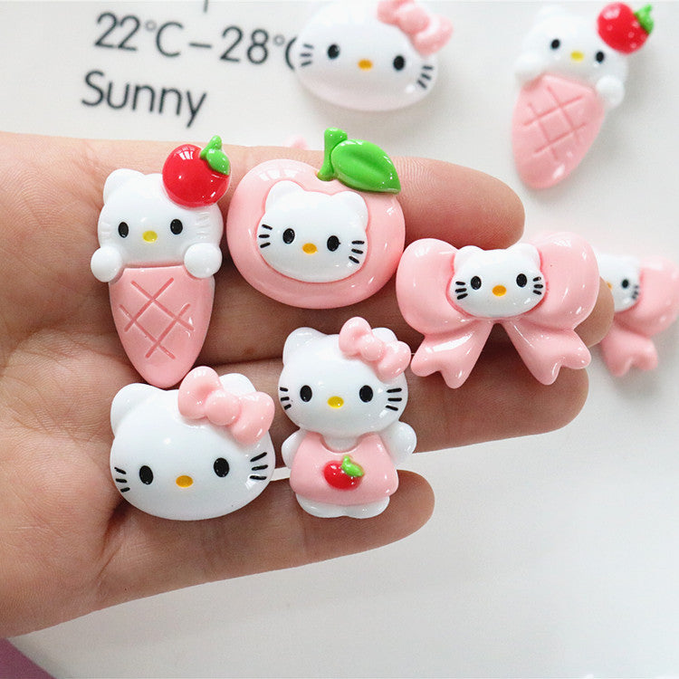 10 PCS Cartoon Miniatures|Resin Charms for DIY Crafts