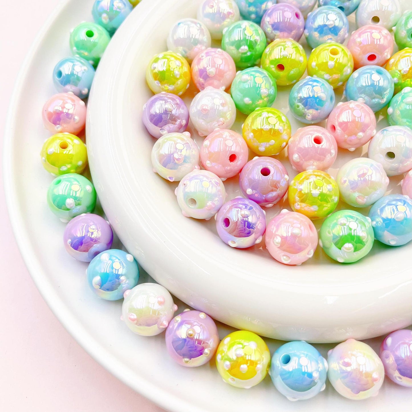 20 Pieces Donut Beads Beads