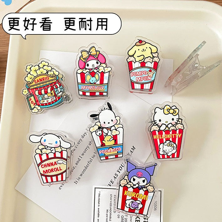 10PCS Sanrio PP Acrylic Clips