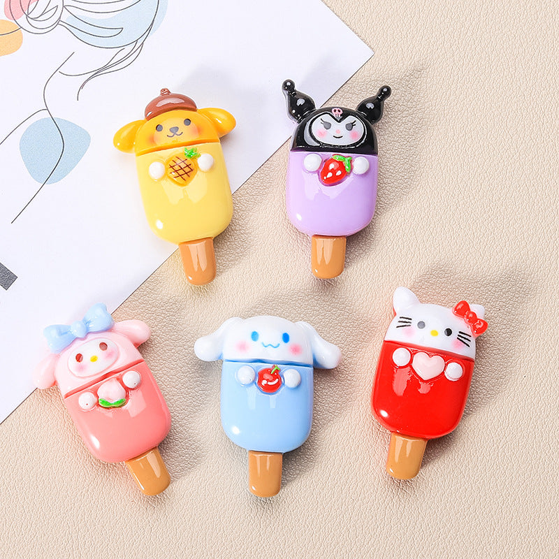 10 PCS Sanrio Resin Charms