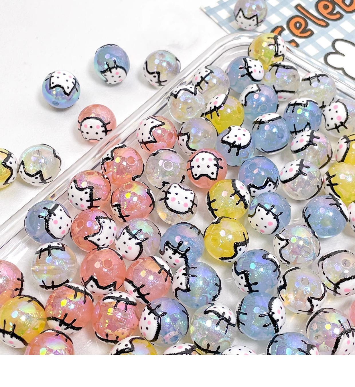 20 Pieces Hand-Painted Beads