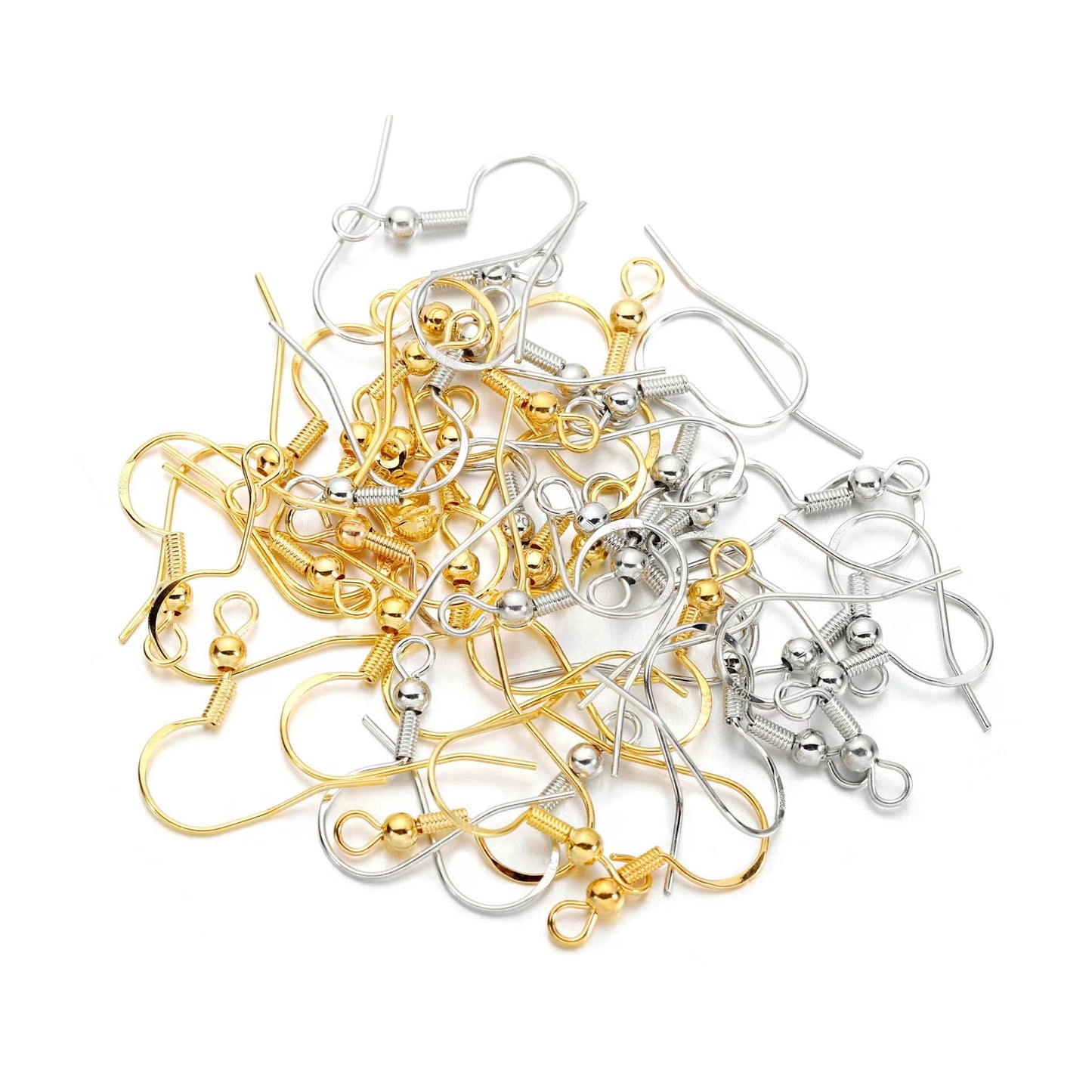 100 PCS/50 Pairs 925 Sterling Silver Earring Hooks