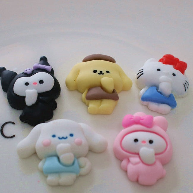 10 PCS Cartoon Miniatures|Resin Charms for DIY Crafts