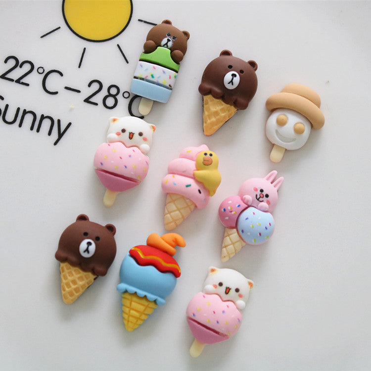 10 PCS Cartoon Miniatures|Resin Charms for DIY Crafts