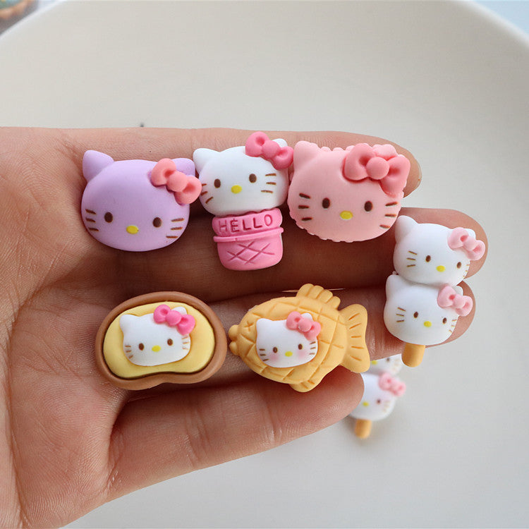 10 PCS Kawaii Miniatures|Resin Charms for DIY Crafts