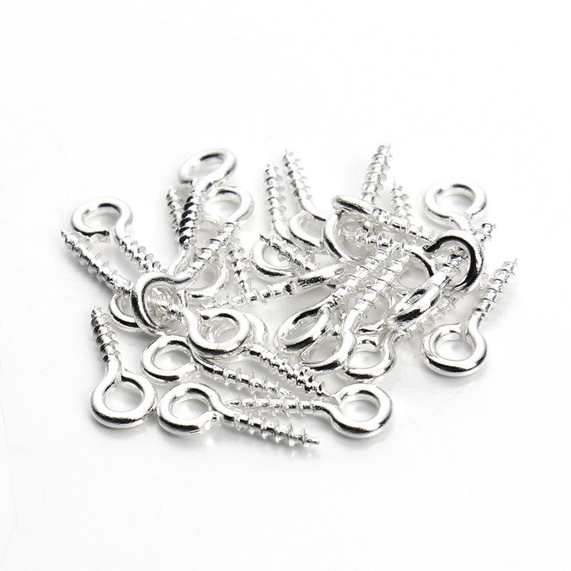 100 Pieces Small Screw Eye Pins