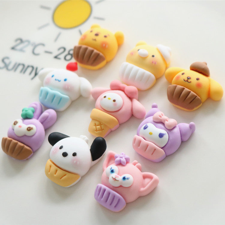 10 PCS Cartoon Miniatures|Resin Charms for DIY Crafts