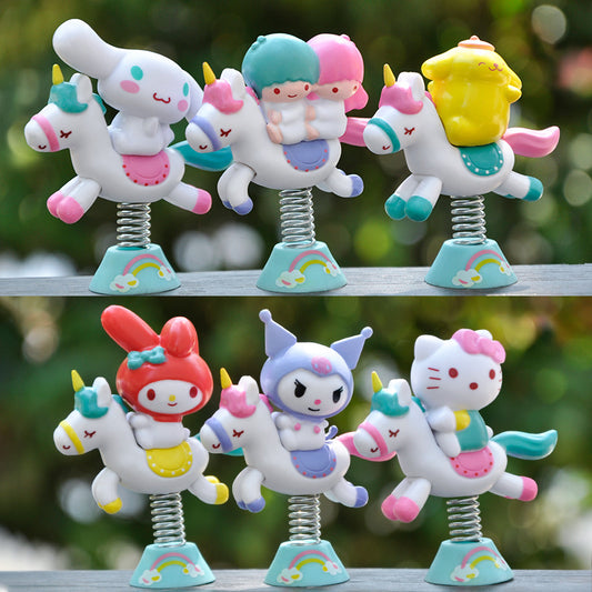 6 Pack Cartoon Doll Figures Collection