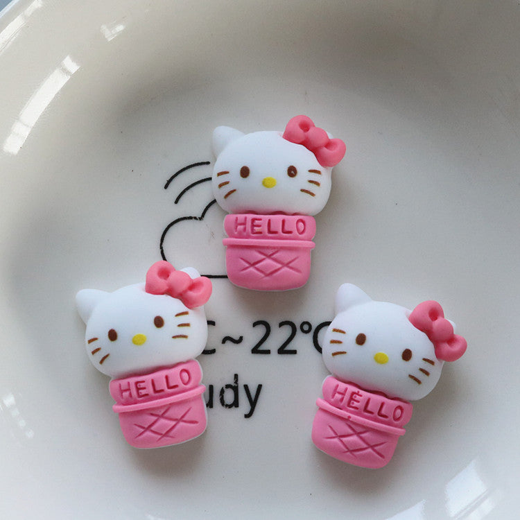 10 PCS Kawaii Miniatures|Resin Charms for DIY Crafts