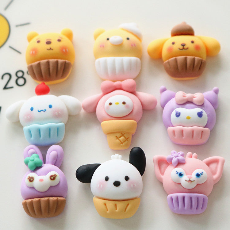 10 PCS Cartoon Miniatures|Resin Charms for DIY Crafts