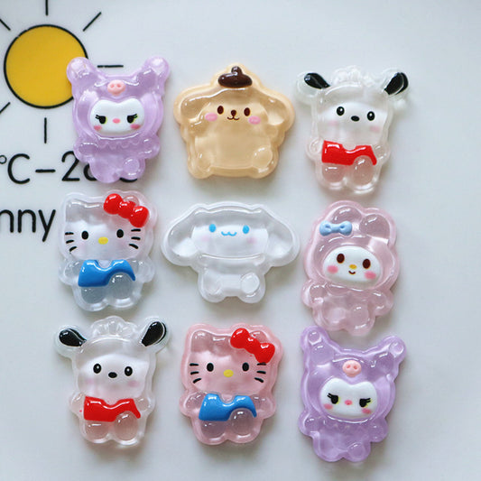 10 PCS Cartoon Miniatures|Resin Charms for DIY Crafts