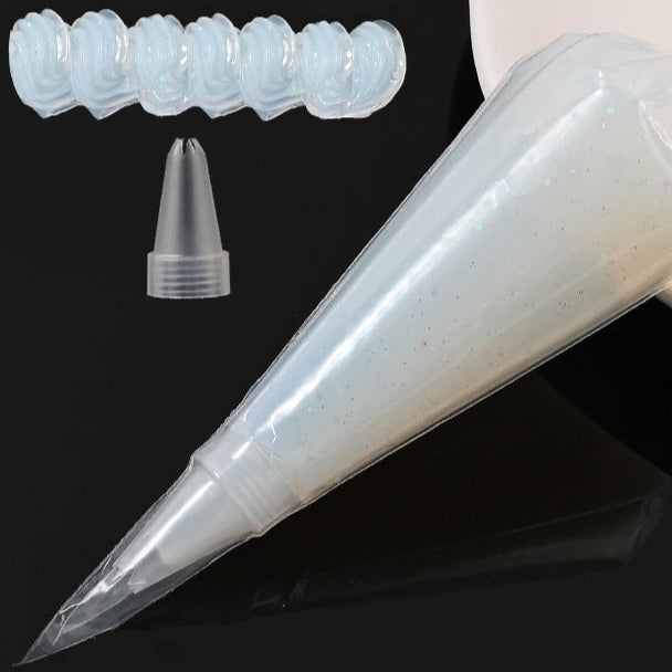 2 Pack*50g Crystal Clear Jelly Simulation Cream Glue, Decoden Cream Clay Glue