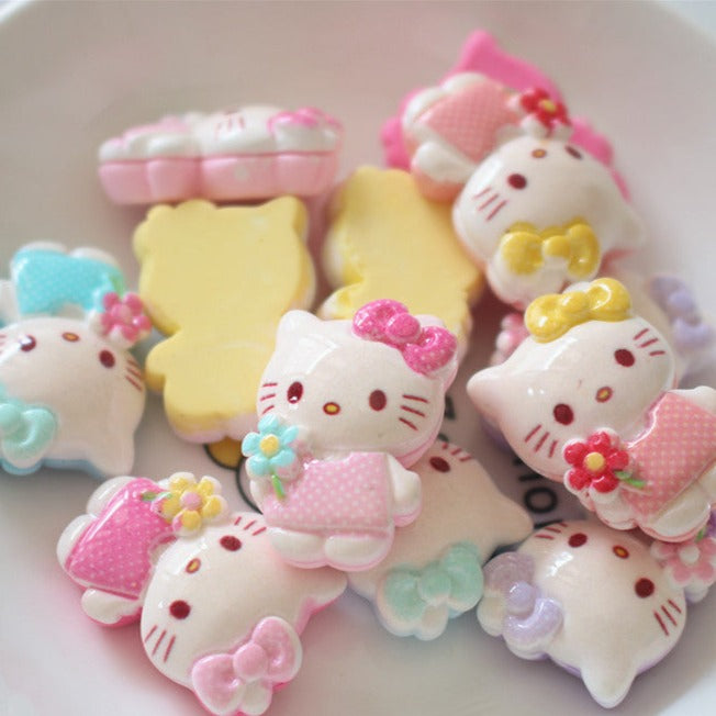 10 PCS Cartoon Miniatures|Resin Charms for DIY Crafts