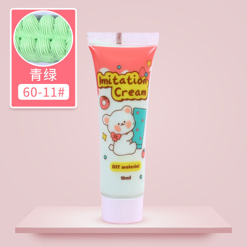2 PCS*15ml Colourful Simulation Cream Glue, Decoden Cream Clay Glue